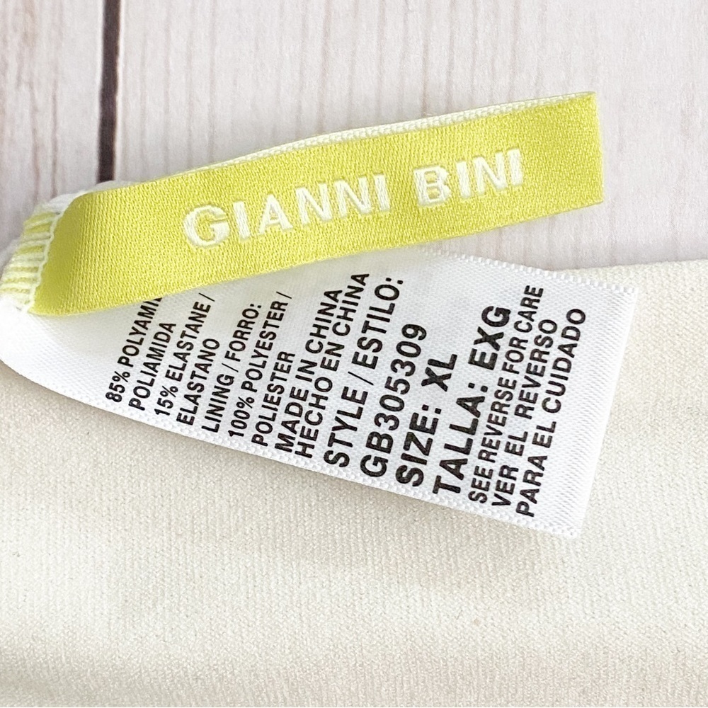 Gianni Bini Tropical Lemons Striped Tie‎ Side Pant - Picture 5 of 6
